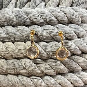 Simply Whispers Vintage Hypoallergenic Crystal Drop Earrings
